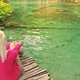 Woman in Plitvice Lakes National Park - VideoHive Item for Sale