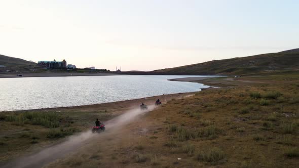 ATV Riding Attraction Overhead Aerial View