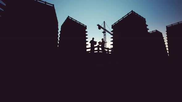 Construction Worker Looking At Blueprints 01 alt