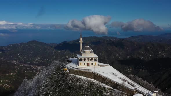 Mosque On Top Of Mountain