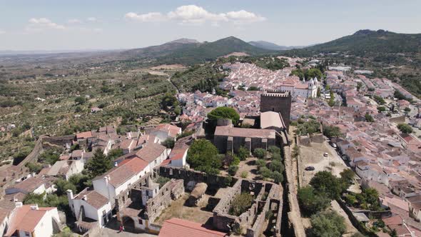 Castelo de Vide Castle, Portugal. National monument overlooking picturesque town