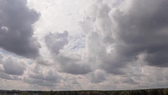 Footage B Roll Timelapse Sky and Black Cloud