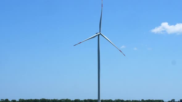 Wind turbines for generating electricity.The wind power plant for the production of energy from wind