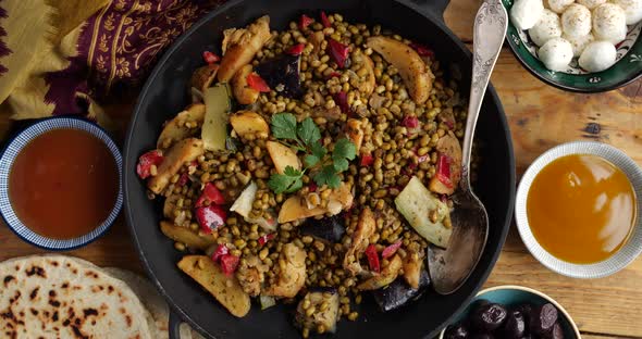 Mung Beans with Mixed Vegetables