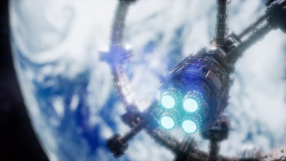 A View of the Earth and a Spaceship alt