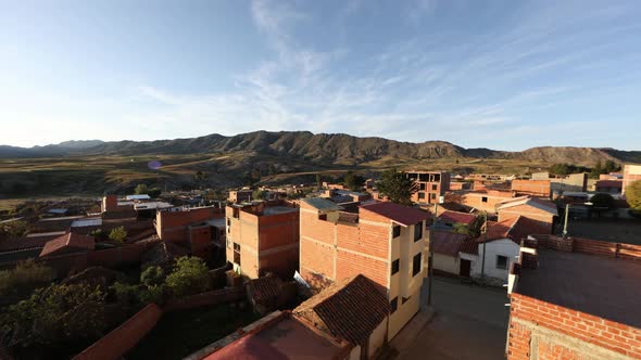 Panoramic view of  Ocuri Andes mountains in Bolivia which has captured by a camera beautifully