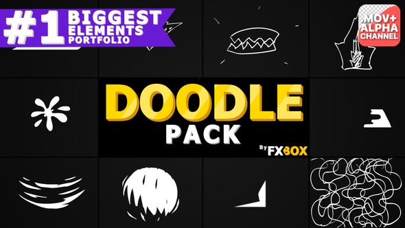 Abstract Doodle Shapes | Motion Graphics alt