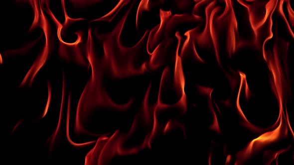 Super Slow Motion Shot of Burning Abstract Background at 1000 Fps