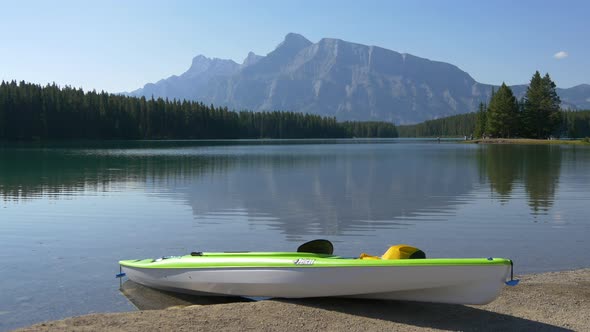 Canoe at Two Jack Lake