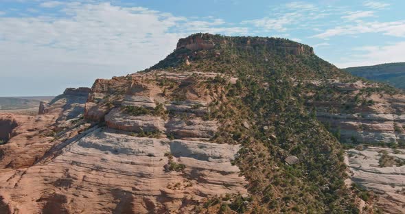 Panoramic Aerial View a Scene of Canyon Arizona USA with Mountain Desert Landscape Travel Activities