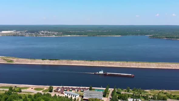 Ark in Volga River Novocheboksarsk