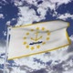 Rhode Island Flag With Sky - VideoHive Item for Sale