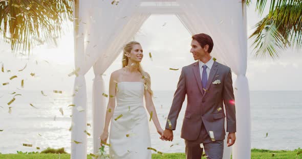 Bride and Groom Just Married alt