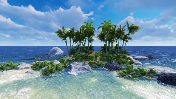 Panorama Of Desert Island alt