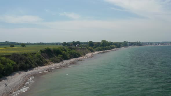 Small Beach in Brodten Germany Facing Baltic Sea on a Sunny Peaceful Day Forward Day