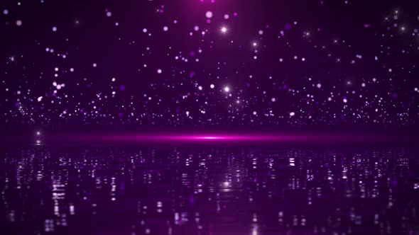 Romantic Purple Water Surface Particles