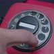 Close-up view of old red rotary phone - VideoHive Item for Sale
