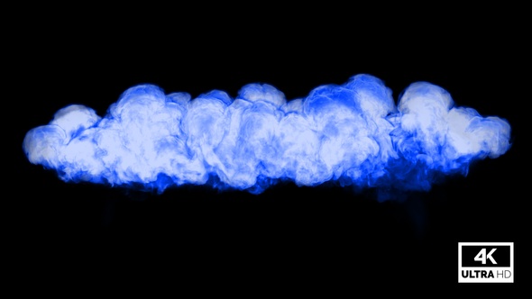 Huge Blue Smoke Explosion