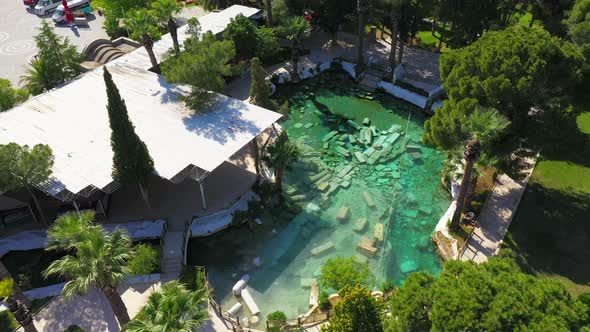 Cleopatra's Ancient Pool - Pamukkale - Turkey.	