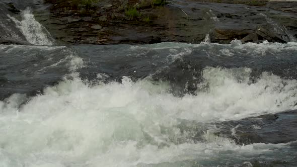 Waterfall in slowmotion on Vancouver Island.