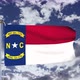 North Carolina Flag Waving 4k - VideoHive Item for Sale