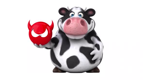 Fun cow - 3D Animation with alpha alt