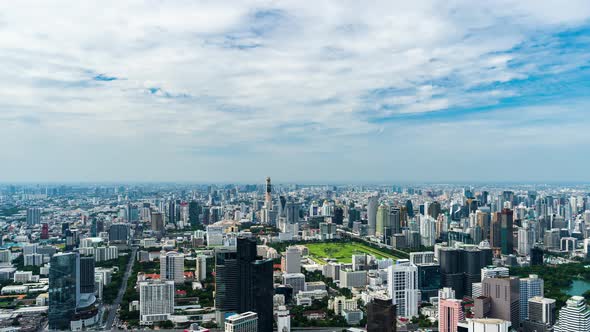 time lapse of Bangkok cityscape, Thailand