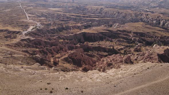 Aerial View Cappadocia Landscape