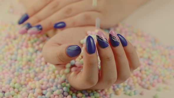 Woman's Hand with Polish Nails