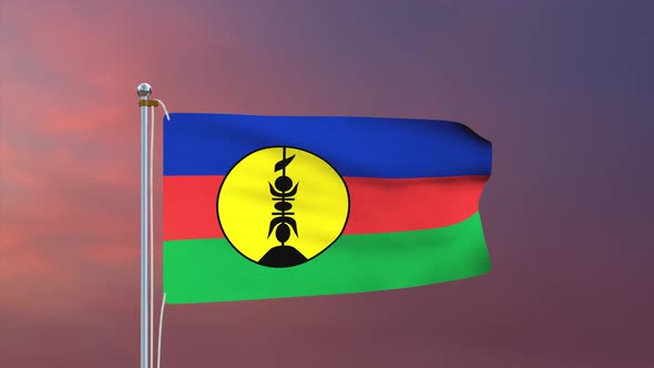 New Caledonia Flag 4k