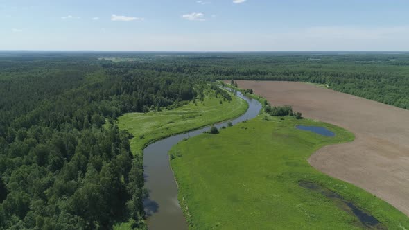 Landscape with River and Trees