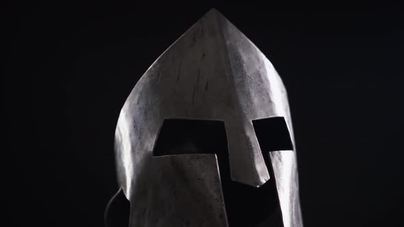 Ancient Iron Spartan Helmet.