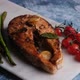 Healthy Food - Atlantic salmon steak with ingredients - VideoHive Item for Sale