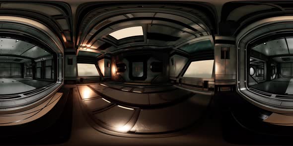 Vr360 View of Spaceship Interior