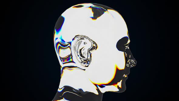 Glass Human Head alt