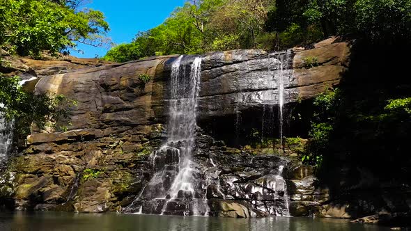 Beautiful Waterfall in the Rainforest