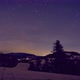 Night Sky with Stars in Winter Landscape in the Forest - VideoHive Item for Sale