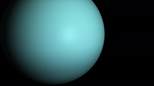 Concept-UR1 View of the Realistic Planet Uranus with Rings