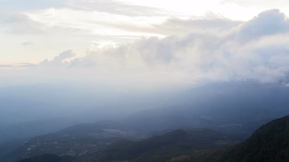 Mountain Forest Landscape Timelapse