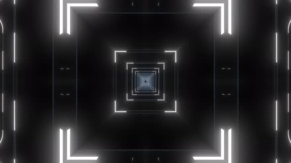 4k Black White Neon Pattern 18