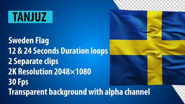 Sweden Flag 2K