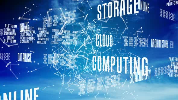 Information technology text with polygonal connecting dots and lines  alt