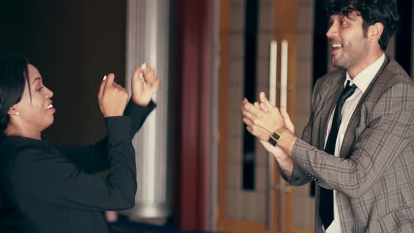 Men and Women Dance Happily at the Club