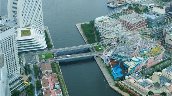 Beautiful building around Yokohama city in Japan