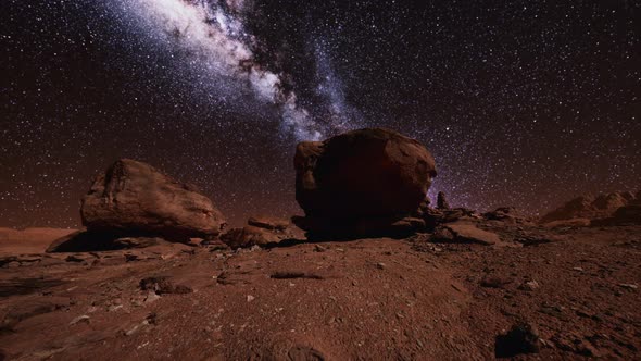 Amazing Milky Way Over Monument Valley