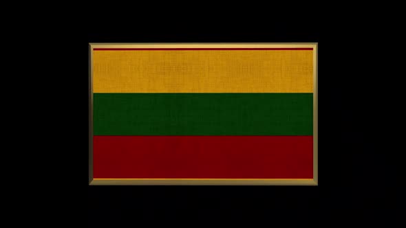 Lithuania 3D Flag