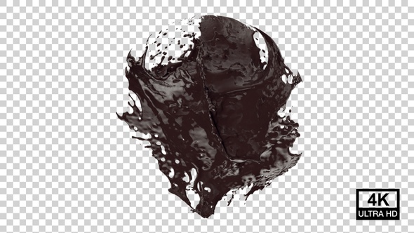 Hot Chocolate Splash In Sphere 4K alt
