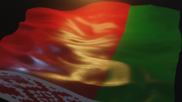 Belarus Flag Low Angle View