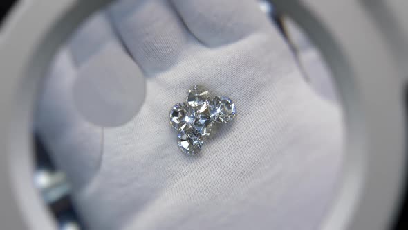 Diamonds Under Magnifying Glass