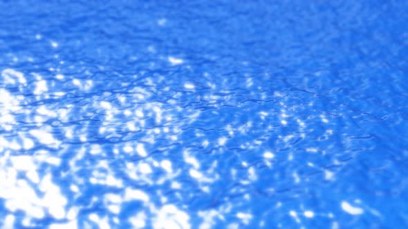 Shining Blue Water Surface Background